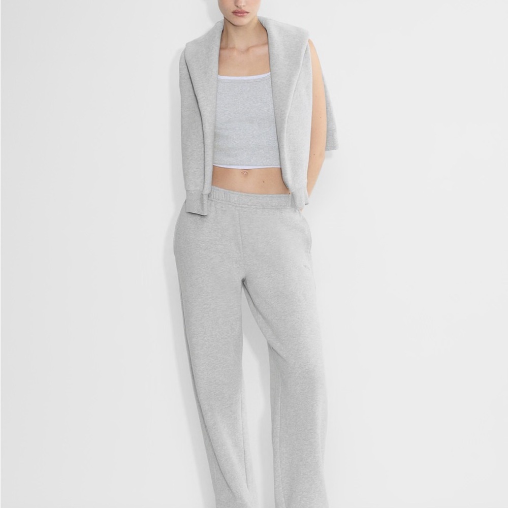 Aritzia Heather Chrome Cozy Fleece Mega Straight Sweatpants, XS